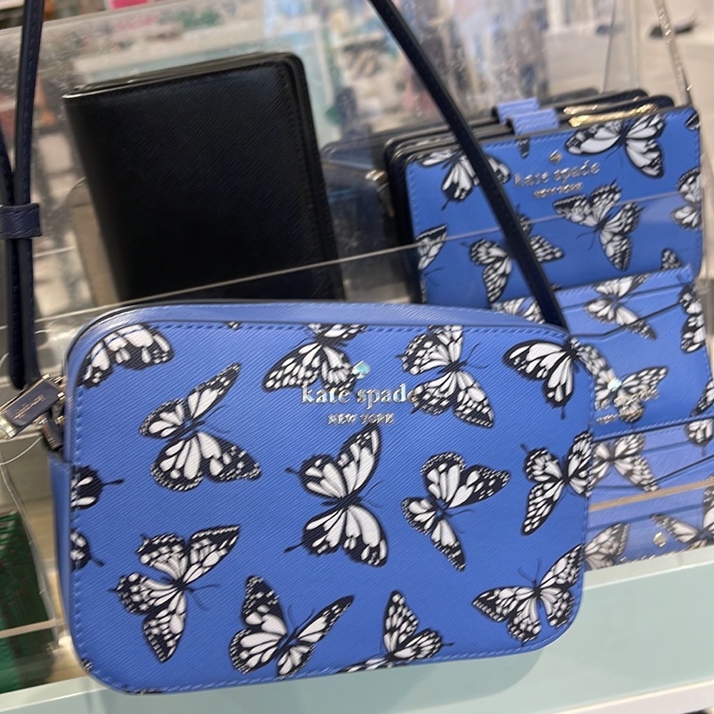 Kate Spade Staci Butterfly Sky Printed Mini Camera Bag, 
Blue Multi 
NWT - Picture 6 of 16